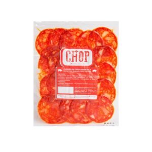 Chorizo gran vela loncheado natural chop 100 grs.