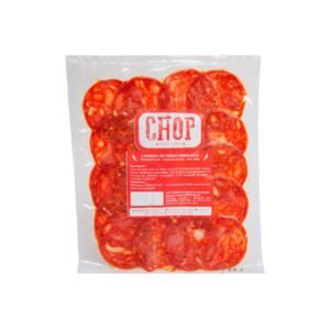 Chorizo gran vela loncheado picante chop 100 grs.