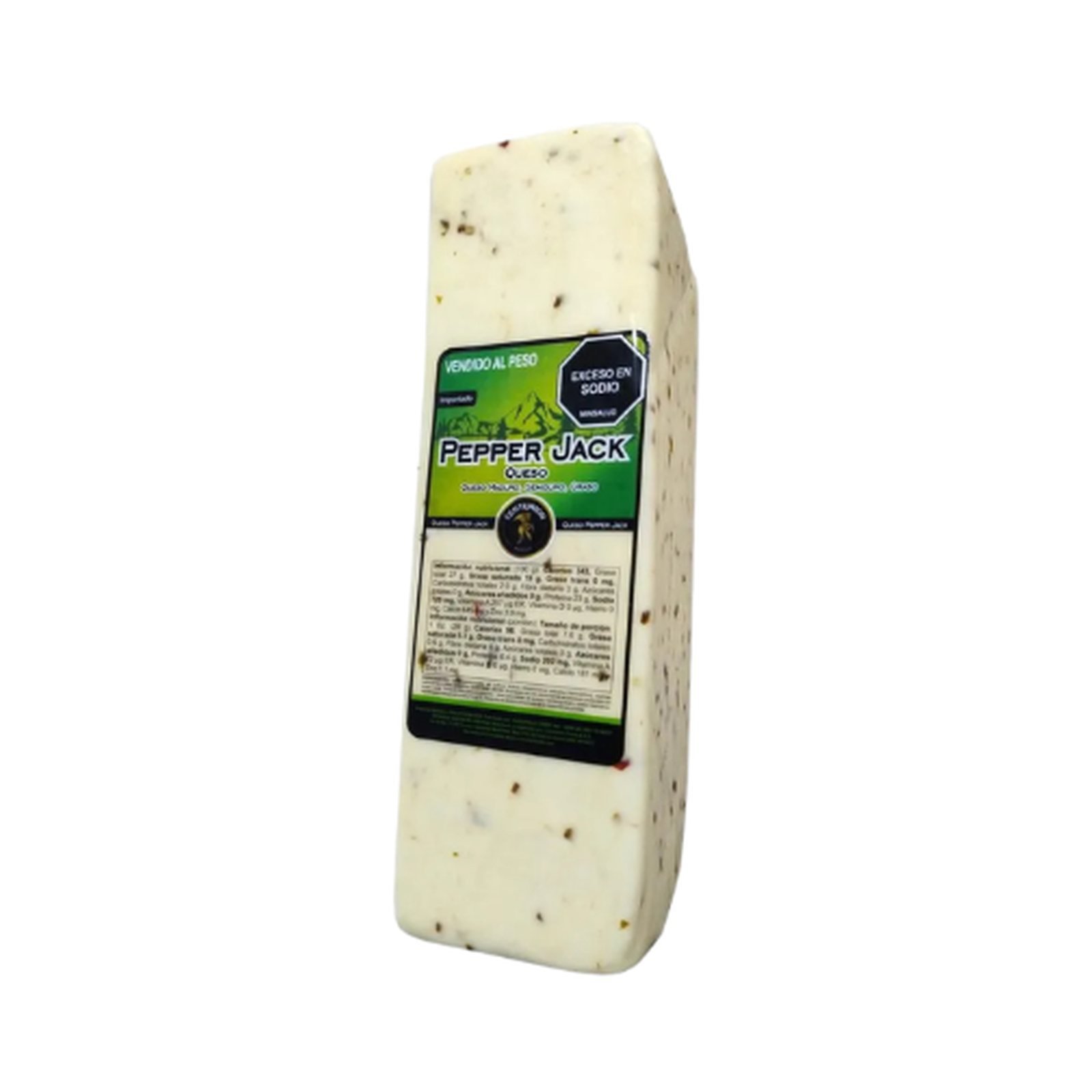 Queso pepper jack por kg