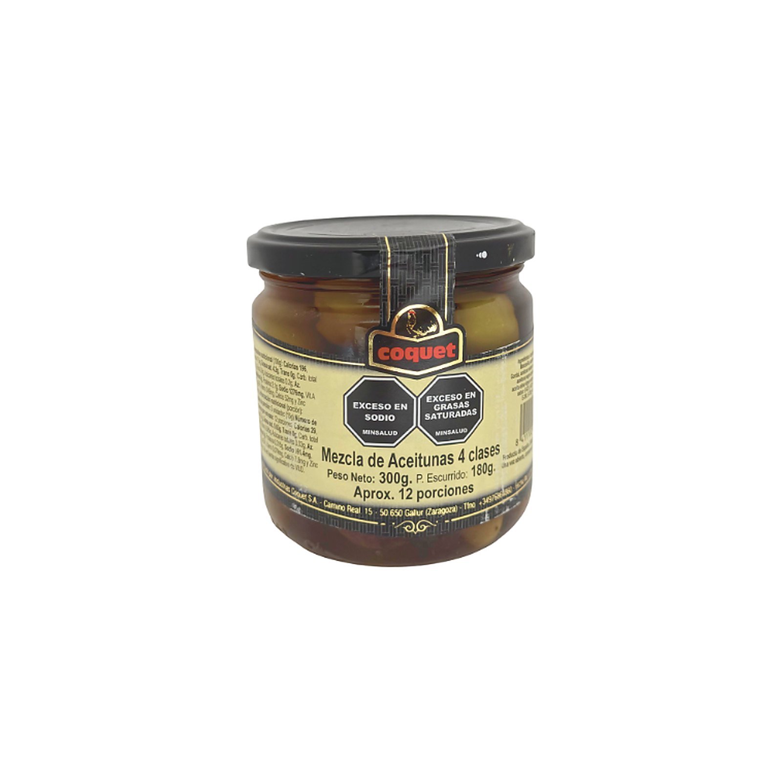Mezcla de 4 aceitunas COQUET