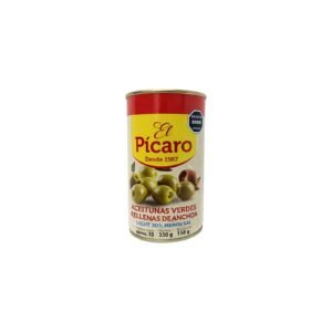 Aceituna verde rellena de anchoa EL PÍCARO 350 grs.