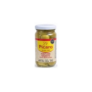Aceituna verde deshuesada vidrio gigante EL PÍCARO 350 grs.